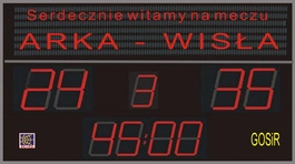 Tablica wyników Elektroniczna stadionowa TZG-ST50G48 z panelem tekstowym  48 cm