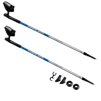 Kije nordic walking 105-135 cm srebrno-niebieskie Spokey MEADOW