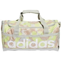 Torba adidas Linear Graphic Duffel S beżowo-brązowo-żółta IJ5638